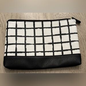 Large Black & White Cosmetic Bag